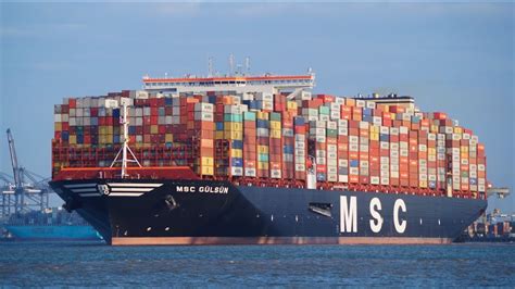 Msc Gulsun New Worlds Largest Containership Departing The Port Of