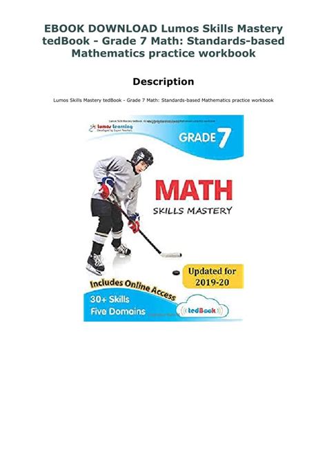 Ebook Download Lumos Skills Mastery Tedbook Grade 7 Math Standards