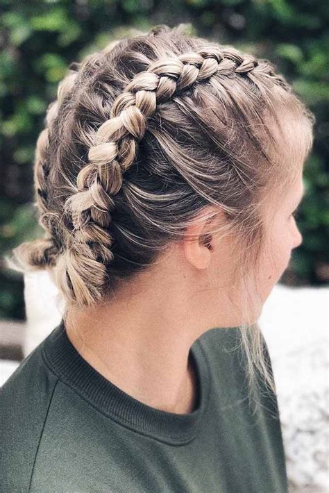 Ahead, 10 easy and pretty braids for short hair of all textures (including curls, waves, coils, and more). 35 Cute Braided Hairstyles For Short Hair | LoveHairStyles.com