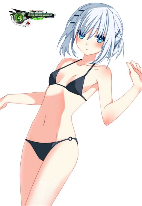 Date A Live Tobiichi Origami Hyper Cute Bikini Render Ors Anime Renders