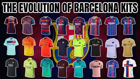 The Evolution Of Barcelona Kits Jersey Barcelona Terbaik Dari Masa Ke