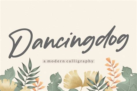 Dancingdog Modern Calligraphy Font