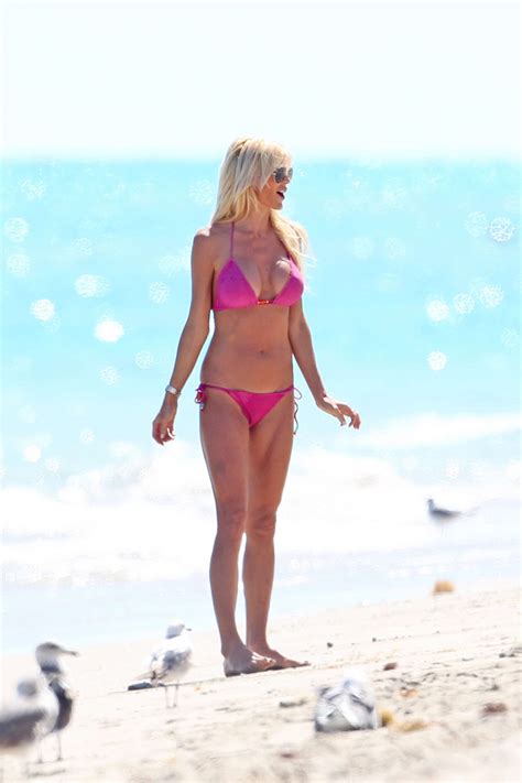 Victoria Silvstedt Pink Bikini Photos Miami Gotceleb