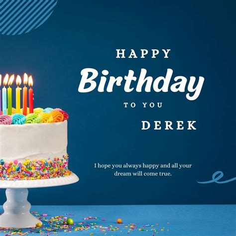 Hd Happy Birthday Derek Cake Images And Shayari