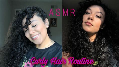 My Curly Hair Routine Asmr Youtube