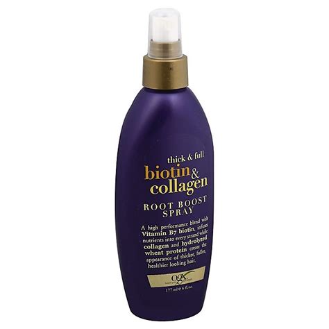 Ogx 6 Fl Oz Thick And Full Biotin And Collagen Root Boost