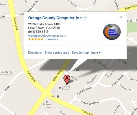 Laptop and computer repair services in orange county. Map To Tech Repair Center - Orange County Computer Inc ...