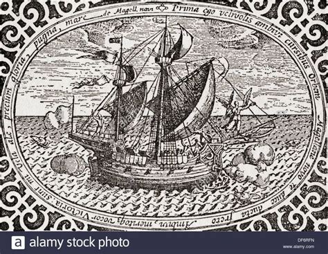 Ferdinand Magellans Ship The Nao Victoria Which Took Part In The