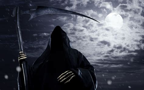 Grim Reaper Illustration Death Grim Reaper Scythe Fantasy Art Hd
