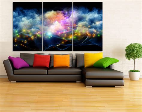 Outer Space Canvas Print Outer Space Wall Art Large Space Etsy
