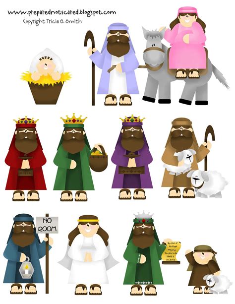 Free Printable Nativity Characters Printable Templates