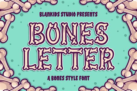 Bones Letter Font By Blankids Studio · Creative Fabrica