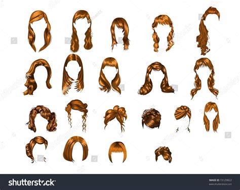 Flattering hairstyles for thinning hair. Different Type Hair Style Stock Illustration 73129822 ...