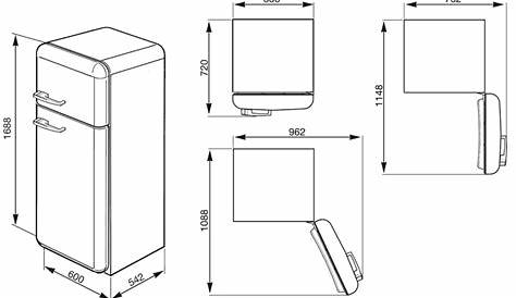 Refrigerator Dimensions, Two Door Refrigerator, Smeg Fridge, Smeg