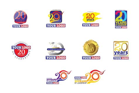 20 Years Logo Pack Branding And Logo Templates Creative Market