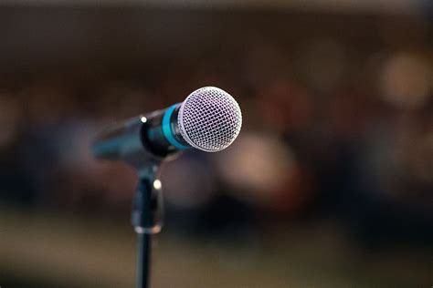 Hd Wallpaper Public Speaking Mic Microphone Stage Speech Speaker