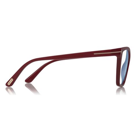 tom ford double clip on optical glasses butterfly optical glasses red ft5641 b optical
