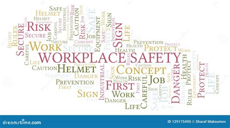 Workplace Safety Word Cloud Stock Illustration Illustration Of