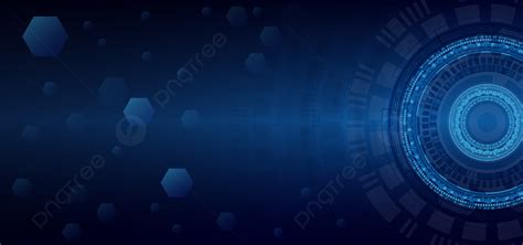 Digital Communication Concept For Technology Blue Background