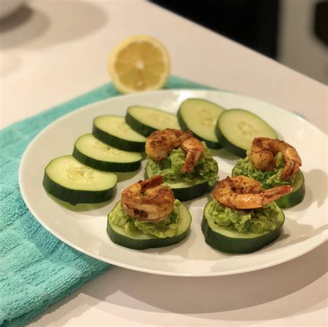 Creole Shrimp Cucumber Bites Haley Hughes Wellness