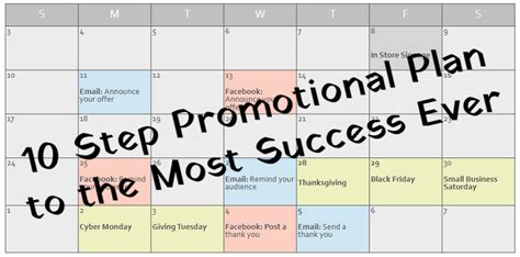 10 Step Promotional Plan To The Most Success Ever Back To You Marketing