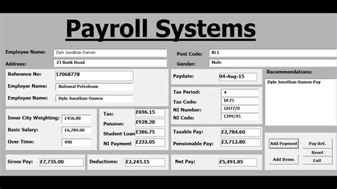 It stores data in its own format based on the access jet database engine. How to create Payroll Systems in Excel using VBA ...