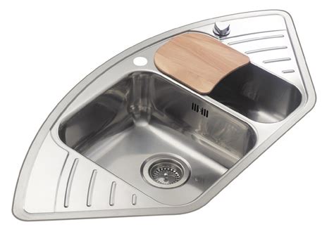 Reginox Stainless Steel Corner Kitchen Sink Rl210s Ebay