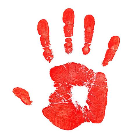 Red Handprint Stock Photos Pictures And Royalty Free Images Istock