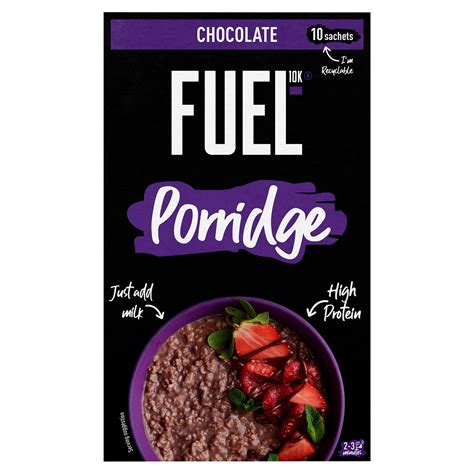 Fuel10k Chocolate Porridge 10 X 36g 360g Oats And Porridge Iceland