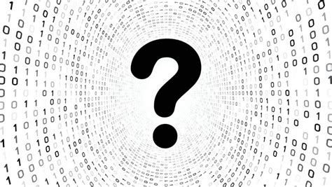 Question Marks Black And White Looping Animated Background