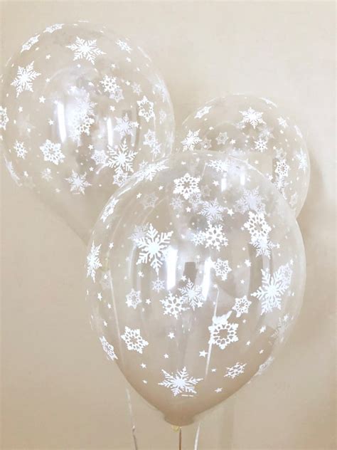 Snowflake Latex Balloon~winter Onederland Birthday~winter Wonderland