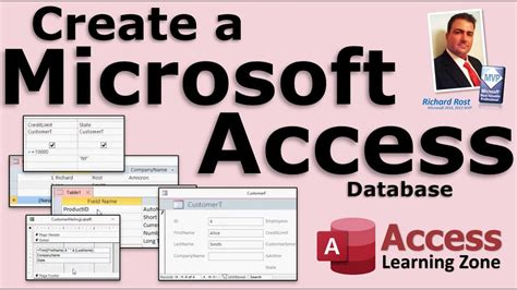 Create A Database In Microsoft Access For Beginners Youtube