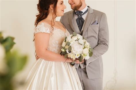 Premium Photo Newlyweds At Wedding Day Wedding Couple With Wedding