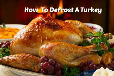 Thawing A Frozen Turkey How To Defrost A Turkey Thanksgiving Menu