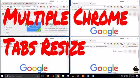 How To Use Multiple Chrome Tabs At The Same Time Tab Resize Split