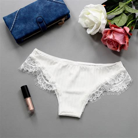 Okdeals Women White Sexy Panties Sheer Lace Thong Underwear Women G