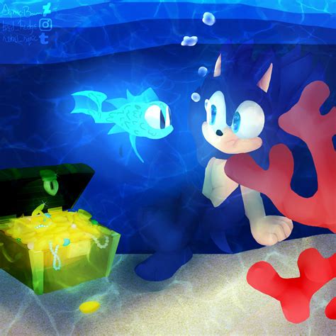 Sonic Underwater Commission By Ph4nt4s0da On Deviantart
