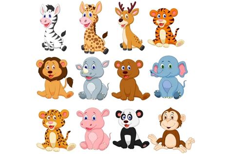Cartoon Baby Animals Vector Set 674797
