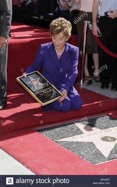 Feb 14 2006 Hollywood California Usa Judge Judy Sheindlin Receives The 2304th Star On