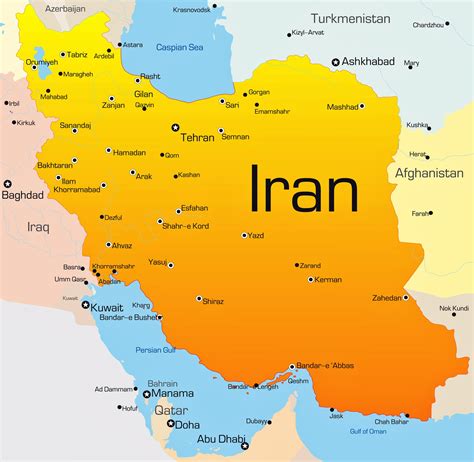 Where Is Iran Map