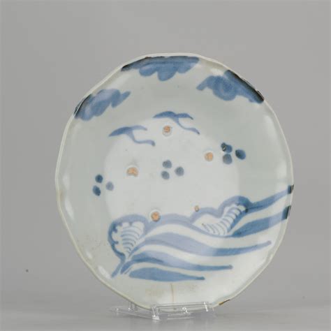 Shoki Imari Edo Period Japanese Porcelain Plate Antique Blue White Shangrila Antique