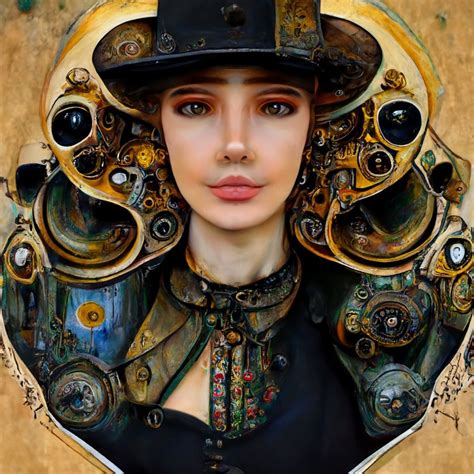 Steampunk Portrait Of A Beautiful Woman Steampunk Art Steampunk Art