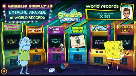 Nick Games Spongebob Squarepants Extreme Arcade World Of Records