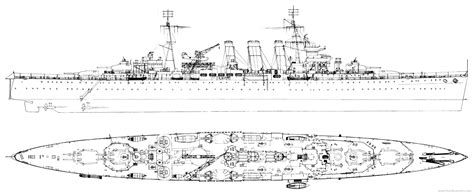 Hms Sussex 1943 In 2023 Blueprints Naval History Cruisers