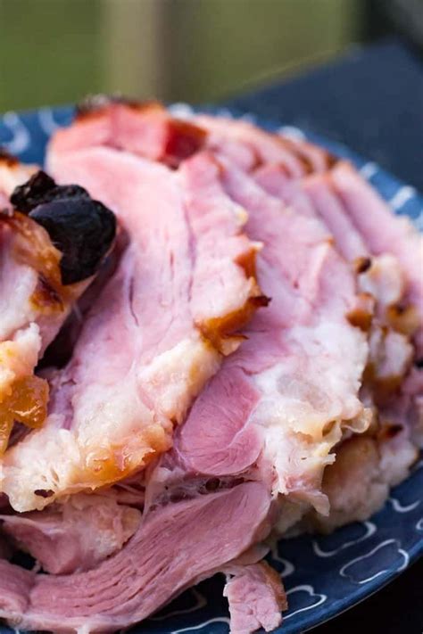 traeger smoked ham easy glazed double smoked ham recipe smoked ham smoked food recipes