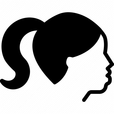 Hair Hairstyle Ponytail Icon Download On Iconfinder