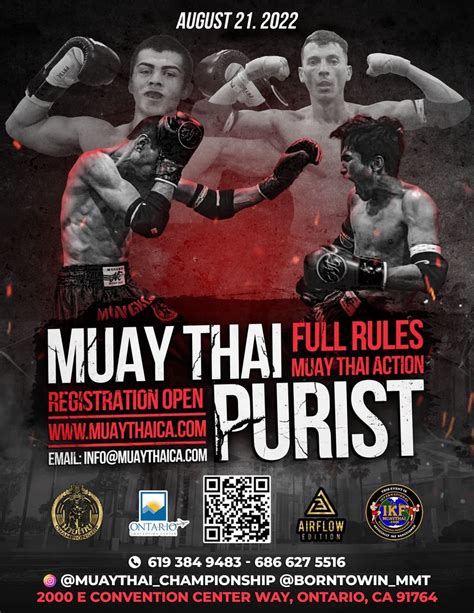 Tickets Muay Thai Purist Full Rules Muay Thai