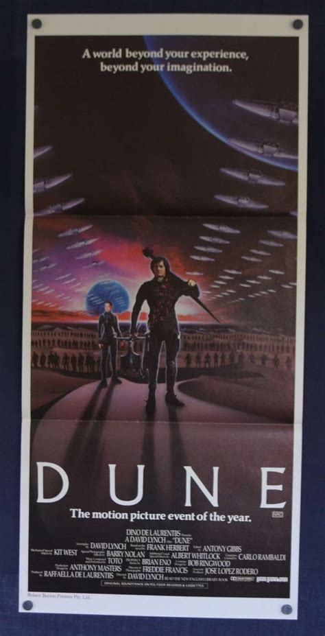 All About Movies Dune Daybill Poster Original 1984 David Lynch Kyle