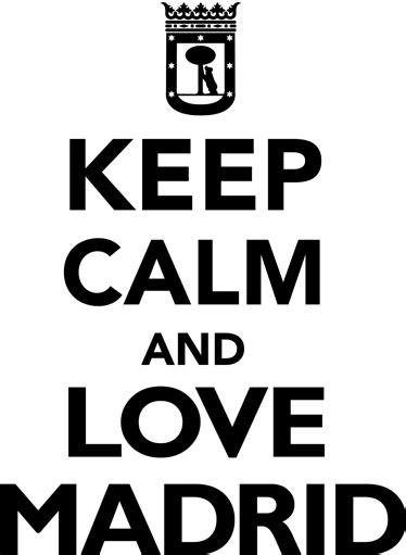 Wall Sticker Keep Calm And Love Madrid Tenstickers