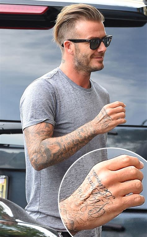 David Beckham Gets Jay Z Concert Lyric Tattooed On His Hand See The